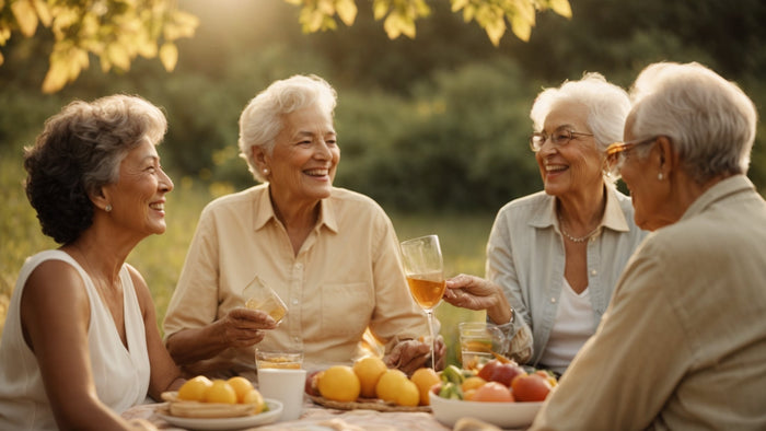 elderly picnic